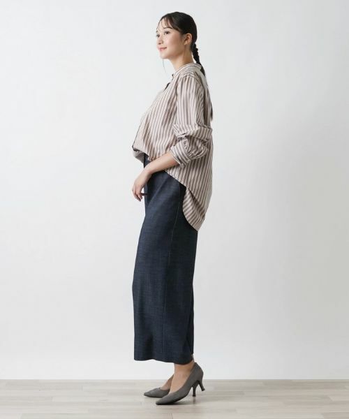 Leilian PLUS HOUSE / レリアンプラスハウス シャツ・ブラウス | バンドカラーブラウス【BOURGE】 | 詳細2