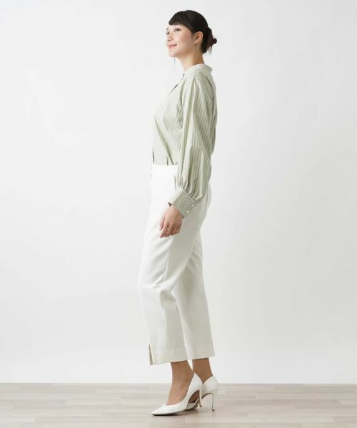 Leilian PLUS HOUSE / レリアンプラスハウス シャツ・ブラウス | バンドカラーブラウス【BOURGE】 | 詳細5