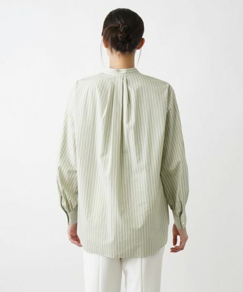 Leilian PLUS HOUSE / レリアンプラスハウス シャツ・ブラウス | バンドカラーブラウス【BOURGE】 | 詳細9