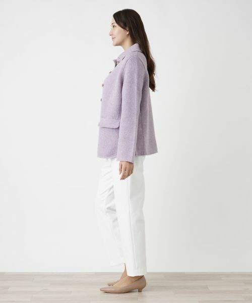 Leilian PLUS HOUSE / レリアンプラスハウス テーラードジャケット | ラメニットジャケット【BOURGE】 | 詳細2