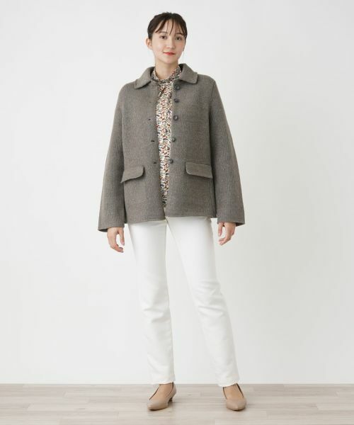 Leilian PLUS HOUSE / レリアンプラスハウス テーラードジャケット | ラメニットジャケット【BOURGE】 | 詳細5