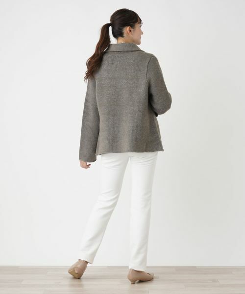 Leilian PLUS HOUSE / レリアンプラスハウス テーラードジャケット | ラメニットジャケット【BOURGE】 | 詳細7