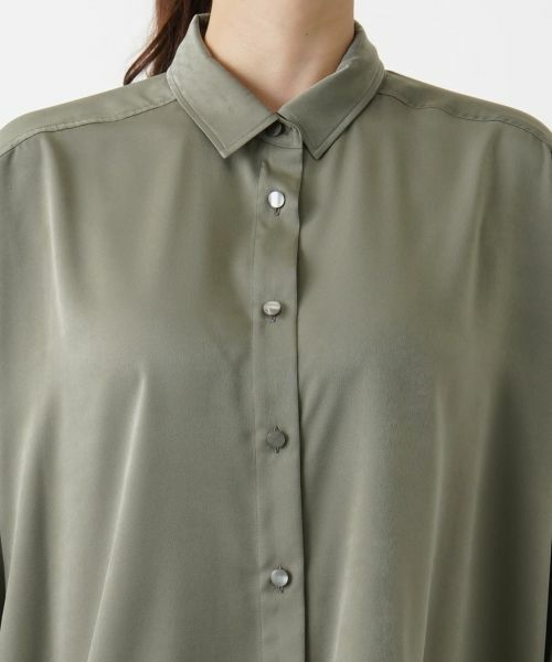 Leilian PLUS HOUSE / レリアンプラスハウス シャツ・ブラウス | ドロップショルダーブラウス【Leilian WHITE LABEL】【BOURGE】 | 詳細12