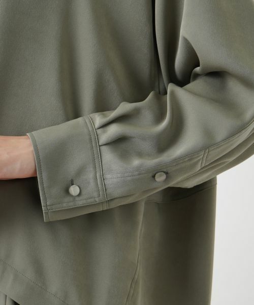 Leilian PLUS HOUSE / レリアンプラスハウス シャツ・ブラウス | ドロップショルダーブラウス【Leilian WHITE LABEL】【BOURGE】 | 詳細15