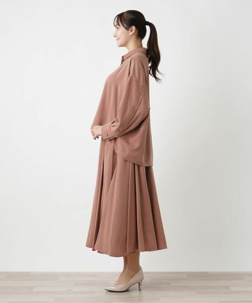 Leilian PLUS HOUSE / レリアンプラスハウス シャツ・ブラウス | ドロップショルダーブラウス【Leilian WHITE LABEL】【BOURGE】 | 詳細2