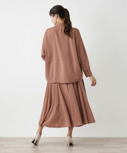 Leilian PLUS HOUSE / レリアンプラスハウス シャツ・ブラウス | ドロップショルダーブラウス【Leilian WHITE LABEL】【BOURGE】 | 詳細3