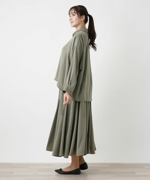 Leilian PLUS HOUSE / レリアンプラスハウス シャツ・ブラウス | ドロップショルダーブラウス【Leilian WHITE LABEL】【BOURGE】 | 詳細6