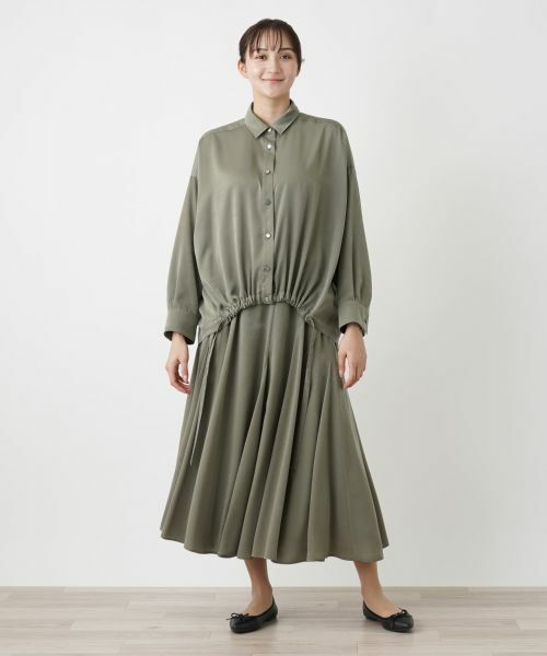 Leilian PLUS HOUSE / レリアンプラスハウス シャツ・ブラウス | ドロップショルダーブラウス【Leilian WHITE LABEL】【BOURGE】 | 詳細8