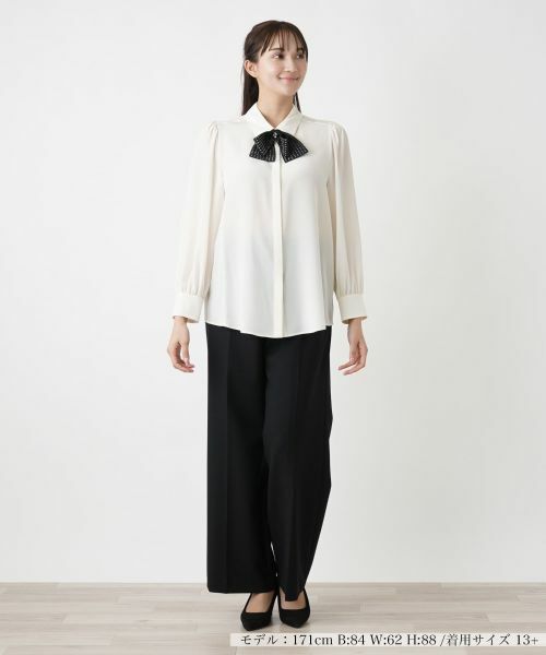 Leilian PLUS HOUSE / レリアンプラスハウス シャツ・ブラウス | ボウタイブラウス【BOURGE】 | 詳細1