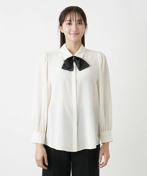 Leilian PLUS HOUSE / レリアンプラスハウス シャツ・ブラウス | ボウタイブラウス【BOURGE】 | 詳細4