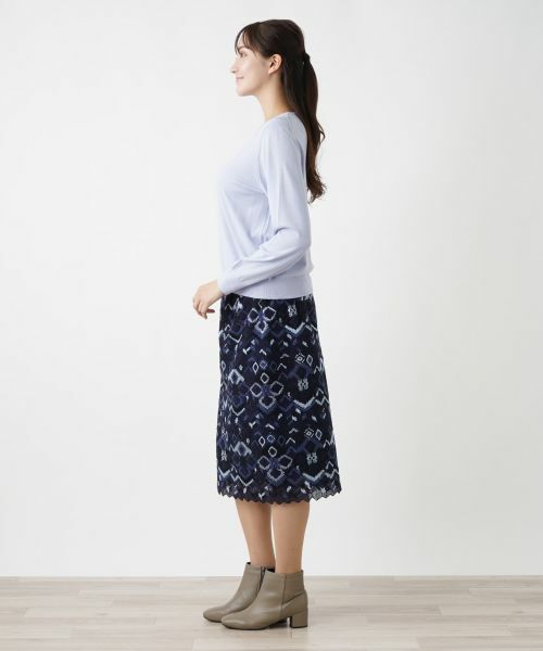 Leilian PLUS HOUSE / レリアンプラスハウス ニット・セーター | クルーネックニット【LORO PIANA】【BOURGE】 | 詳細2