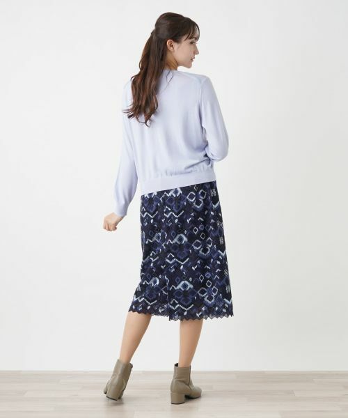 Leilian PLUS HOUSE / レリアンプラスハウス ニット・セーター | クルーネックニット【LORO PIANA】【BOURGE】 | 詳細3