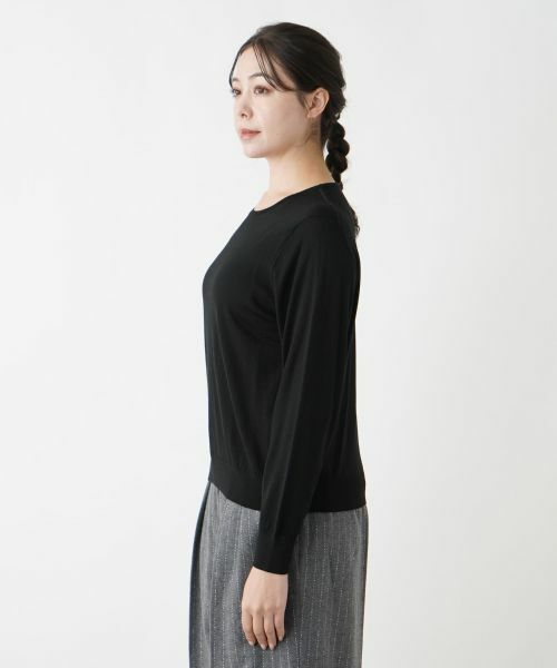 Leilian PLUS HOUSE / レリアンプラスハウス ニット・セーター | クルーネックニット【LORO PIANA】【BOURGE】 | 詳細8