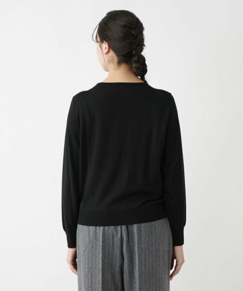 Leilian PLUS HOUSE / レリアンプラスハウス ニット・セーター | クルーネックニット【LORO PIANA】【BOURGE】 | 詳細9