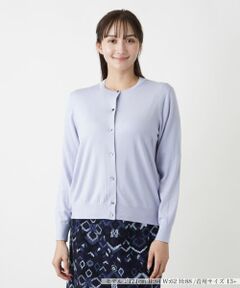 Leilian PLUS HOUSE / レリアンプラスハウス カーディガン・ボレロ | クルーネックカーディガン【LORO PIANA】【BOURGE】