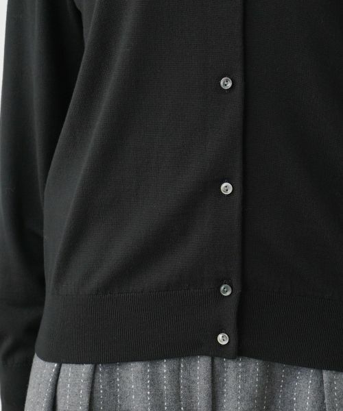 Leilian PLUS HOUSE / レリアンプラスハウス カーディガン・ボレロ | クルーネックカーディガン【LORO PIANA】【BOURGE】 | 詳細14