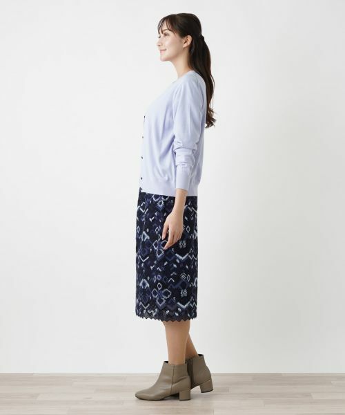 Leilian PLUS HOUSE / レリアンプラスハウス カーディガン・ボレロ | クルーネックカーディガン【LORO PIANA】【BOURGE】 | 詳細2