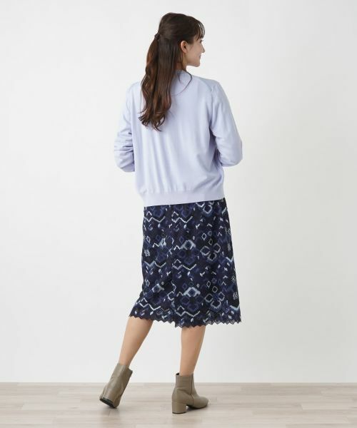 Leilian PLUS HOUSE / レリアンプラスハウス カーディガン・ボレロ | クルーネックカーディガン【LORO PIANA】【BOURGE】 | 詳細3