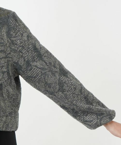 Leilian PLUS HOUSE / レリアンプラスハウス テーラードジャケット | ノーカラーニットジャケット【BOURGE】 | 詳細10