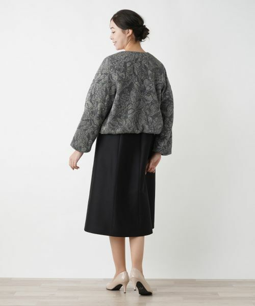 Leilian PLUS HOUSE / レリアンプラスハウス テーラードジャケット | ノーカラーニットジャケット【BOURGE】 | 詳細3