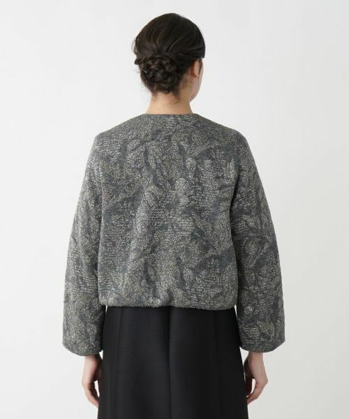 Leilian PLUS HOUSE / レリアンプラスハウス テーラードジャケット | ノーカラーニットジャケット【BOURGE】 | 詳細6