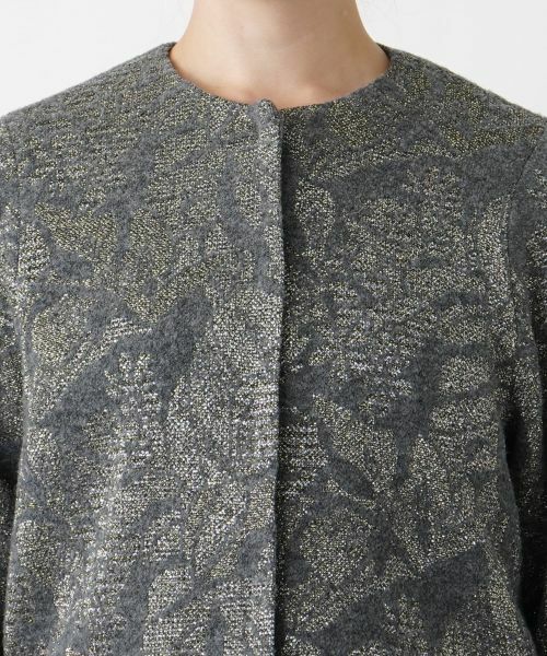 Leilian PLUS HOUSE / レリアンプラスハウス テーラードジャケット | ノーカラーニットジャケット【BOURGE】 | 詳細7