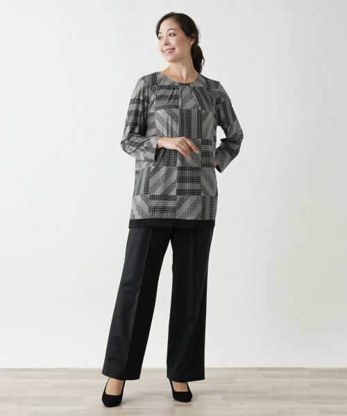 Leilian PLUS HOUSE / レリアンプラスハウス その他パンツ | センタープレスパンツ | 詳細1