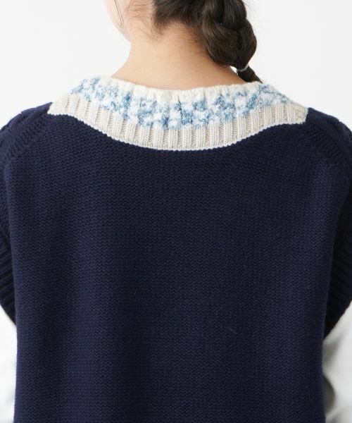 Leilian PLUS HOUSE / レリアンプラスハウス テーラードジャケット | Vネックニットベスト【BOURGE】 | 詳細11