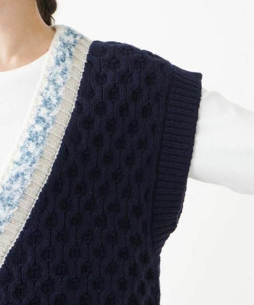 Leilian PLUS HOUSE / レリアンプラスハウス テーラードジャケット | Vネックニットベスト【BOURGE】 | 詳細13