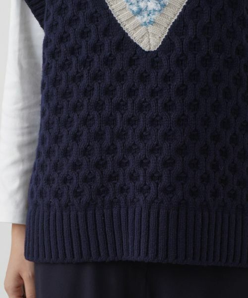 Leilian PLUS HOUSE / レリアンプラスハウス テーラードジャケット | Vネックニットベスト【BOURGE】 | 詳細14