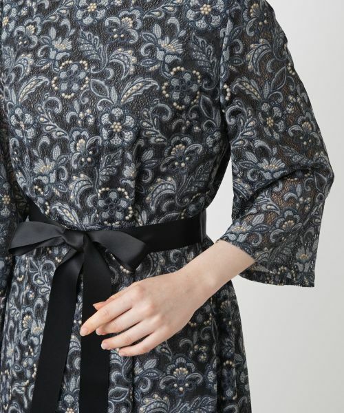 Leilian PLUS HOUSE / レリアンプラスハウス ドレス | リボンベルトレースワンピース | 詳細12