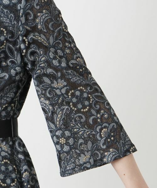 Leilian PLUS HOUSE / レリアンプラスハウス ドレス | リボンベルトレースワンピース | 詳細13