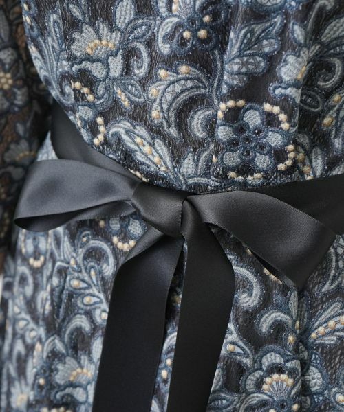 Leilian PLUS HOUSE / レリアンプラスハウス ドレス | リボンベルトレースワンピース | 詳細14