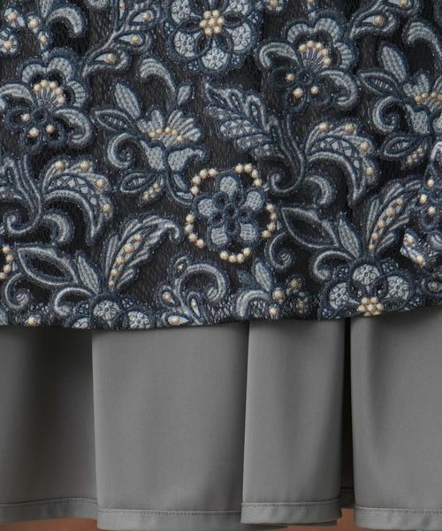 Leilian PLUS HOUSE / レリアンプラスハウス ドレス | リボンベルトレースワンピース | 詳細17