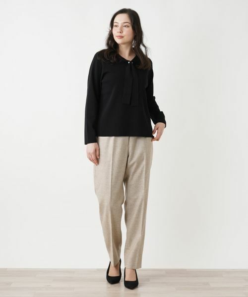 Leilian PLUS HOUSE / レリアンプラスハウス ニット・セーター | ボウタイニット【プラス企画】 | 詳細1