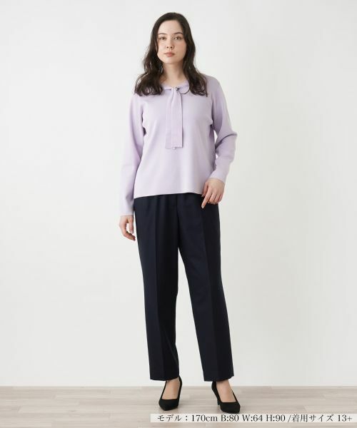 Leilian PLUS HOUSE / レリアンプラスハウス ニット・セーター | ボウタイニット【プラス企画】 | 詳細7