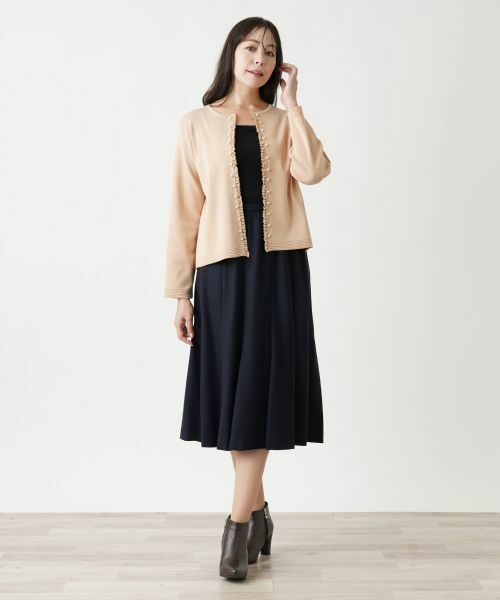 Leilian PLUS HOUSE / レリアンプラスハウス カーディガン・ボレロ | フリルカーディガン【プラス企画】 | 詳細1