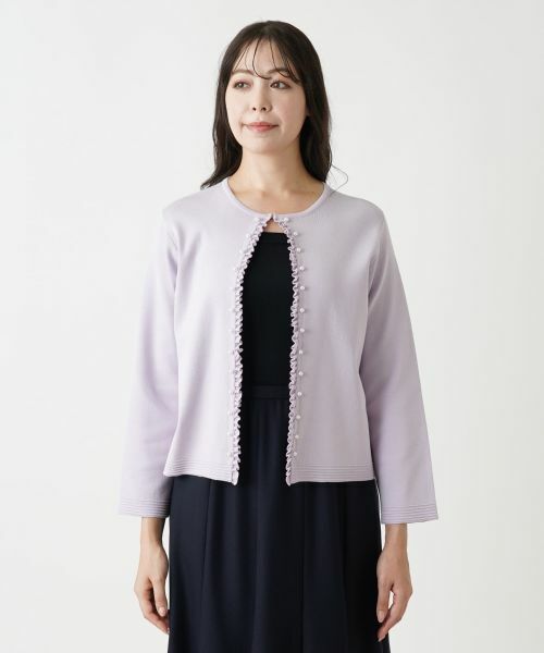 Leilian PLUS HOUSE / レリアンプラスハウス カーディガン・ボレロ | フリルカーディガン【プラス企画】 | 詳細10