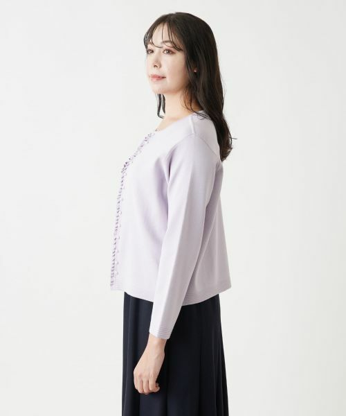 Leilian PLUS HOUSE / レリアンプラスハウス カーディガン・ボレロ | フリルカーディガン【プラス企画】 | 詳細11