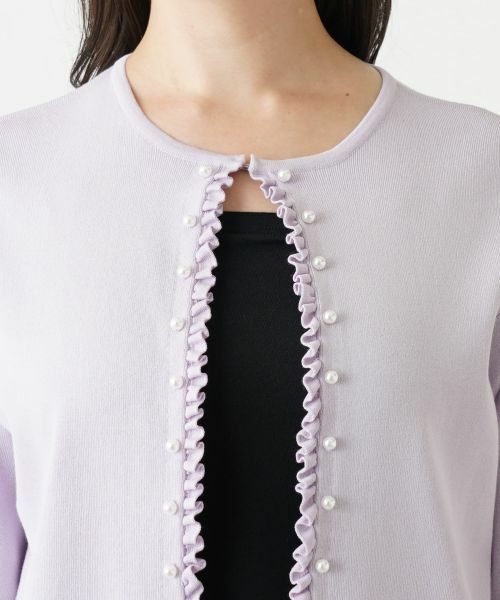 Leilian PLUS HOUSE / レリアンプラスハウス カーディガン・ボレロ | フリルカーディガン【プラス企画】 | 詳細13