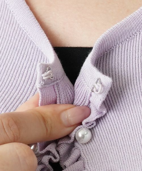 Leilian PLUS HOUSE / レリアンプラスハウス カーディガン・ボレロ | フリルカーディガン【プラス企画】 | 詳細15