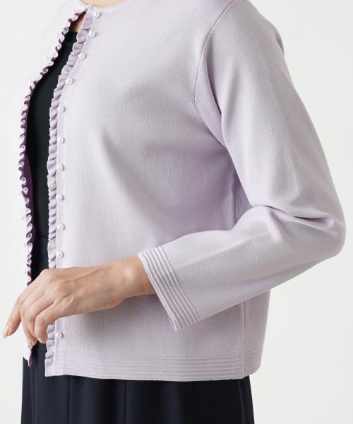 Leilian PLUS HOUSE / レリアンプラスハウス カーディガン・ボレロ | フリルカーディガン【プラス企画】 | 詳細16