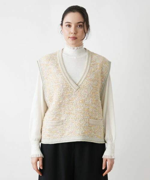 Leilian PLUS HOUSE / レリアンプラスハウス テーラードジャケット | ツイードニットベスト | 詳細10