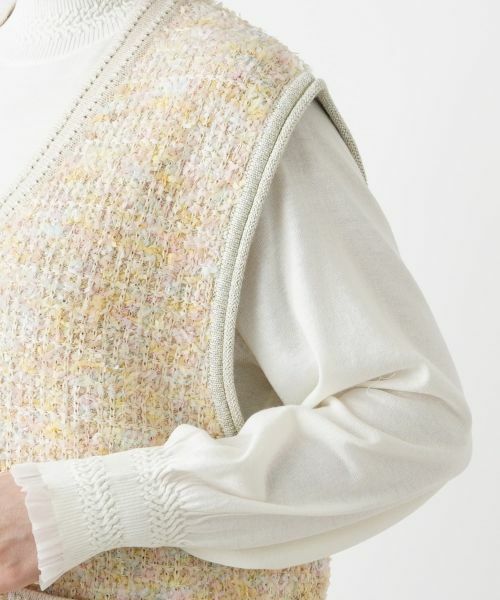 Leilian PLUS HOUSE / レリアンプラスハウス テーラードジャケット | ツイードニットベスト | 詳細15