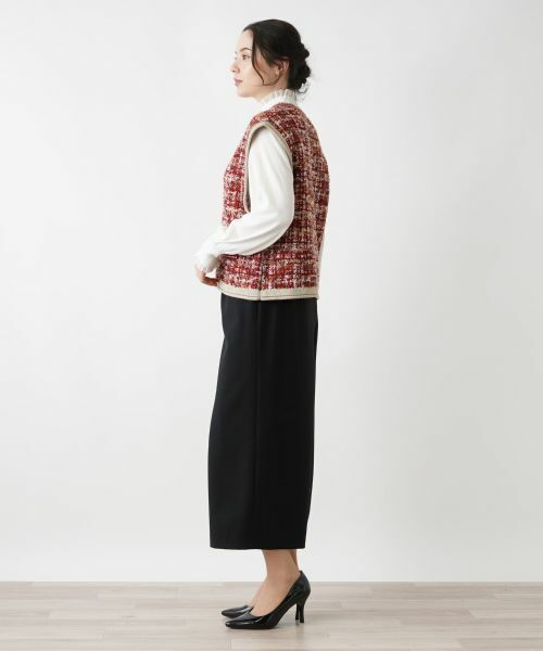 Leilian PLUS HOUSE / レリアンプラスハウス テーラードジャケット | ツイードニットベスト | 詳細2