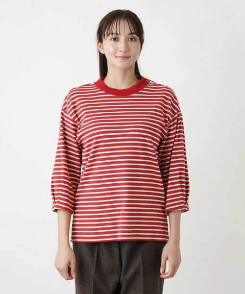 Leilian PLUS HOUSE / レリアンプラスハウス カットソー | ボーダーハイネックカットソー【Leilian WHITE LABEL】【BOURGE】 | 詳細10