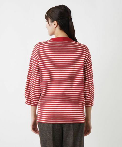 Leilian PLUS HOUSE / レリアンプラスハウス カットソー | ボーダーハイネックカットソー【Leilian WHITE LABEL】【BOURGE】 | 詳細12