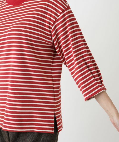 Leilian PLUS HOUSE / レリアンプラスハウス カットソー | ボーダーハイネックカットソー【Leilian WHITE LABEL】【BOURGE】 | 詳細15