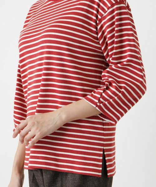Leilian PLUS HOUSE / レリアンプラスハウス カットソー | ボーダーハイネックカットソー【Leilian WHITE LABEL】【BOURGE】 | 詳細16