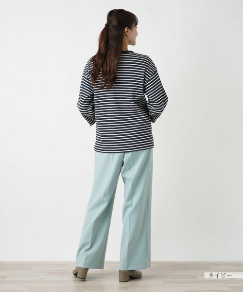 Leilian PLUS HOUSE / レリアンプラスハウス カットソー | ボーダーハイネックカットソー【Leilian WHITE LABEL】【BOURGE】 | 詳細6